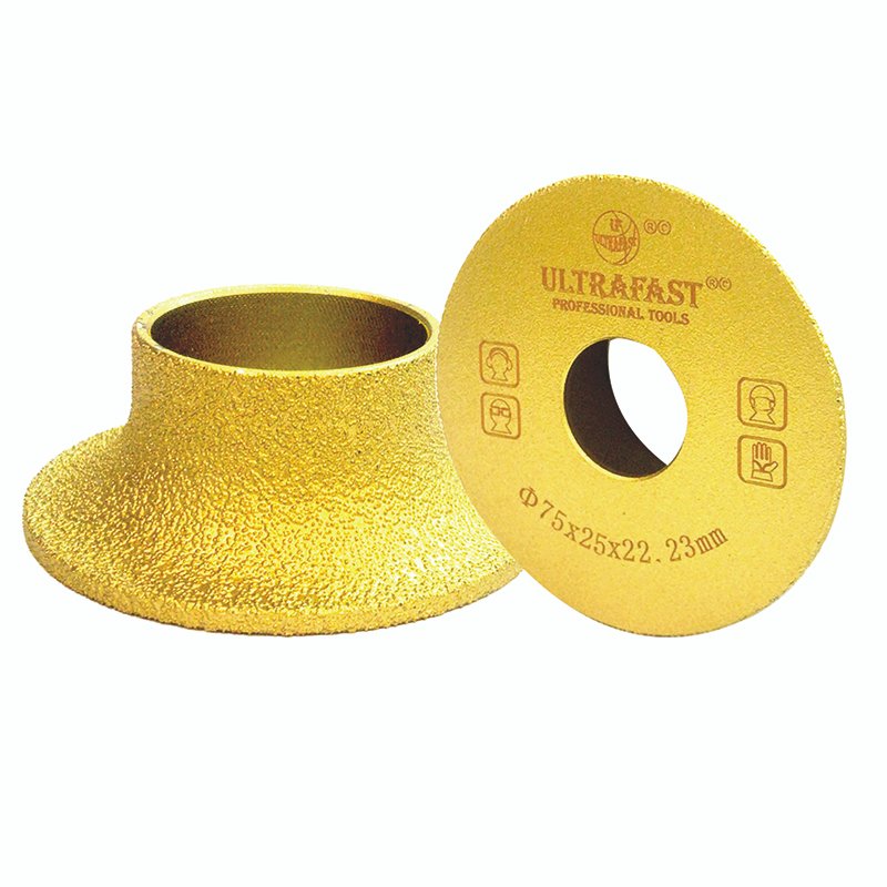 VACUUM BRAZED GRINDING WHEEL HALF ROUND (FRENCH) EDGE