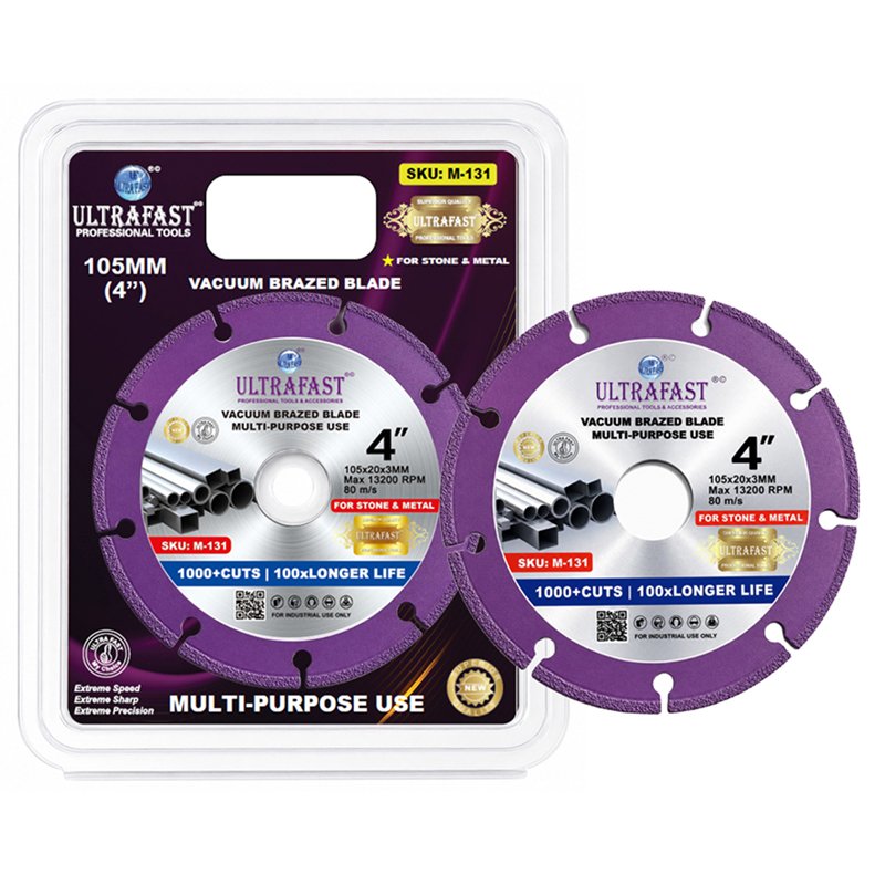 VACUUM BRAZED MULTI PURPOSE BLADE FOR STONE AND METAL