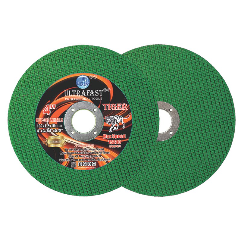 CUT OFF WHEEL TIGER SERIES GREEN DOUBLE NET