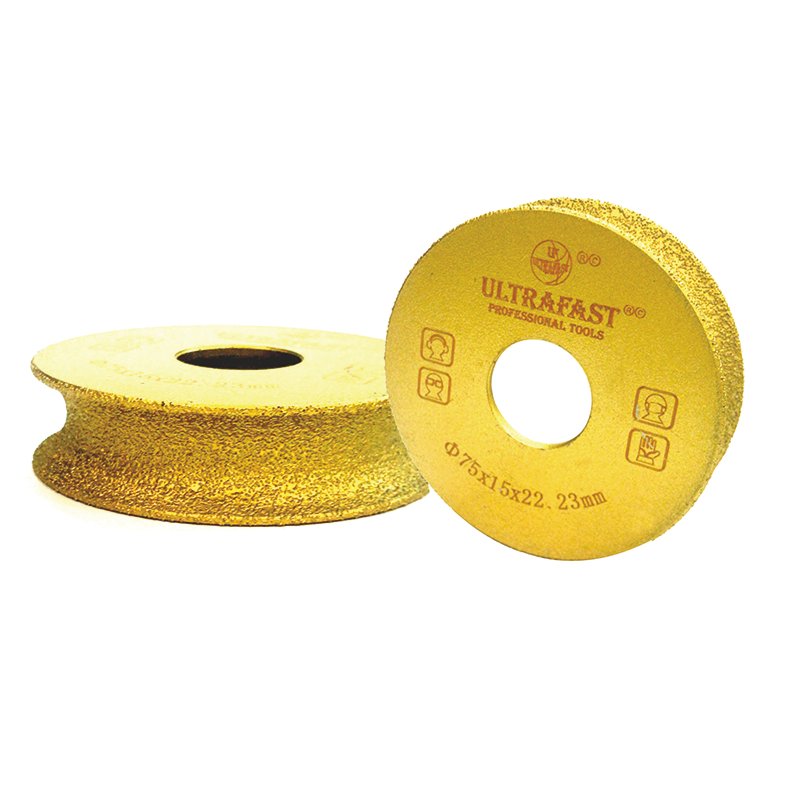VACUUM BRAZED GRINDING WHEEL ROUND EDGE