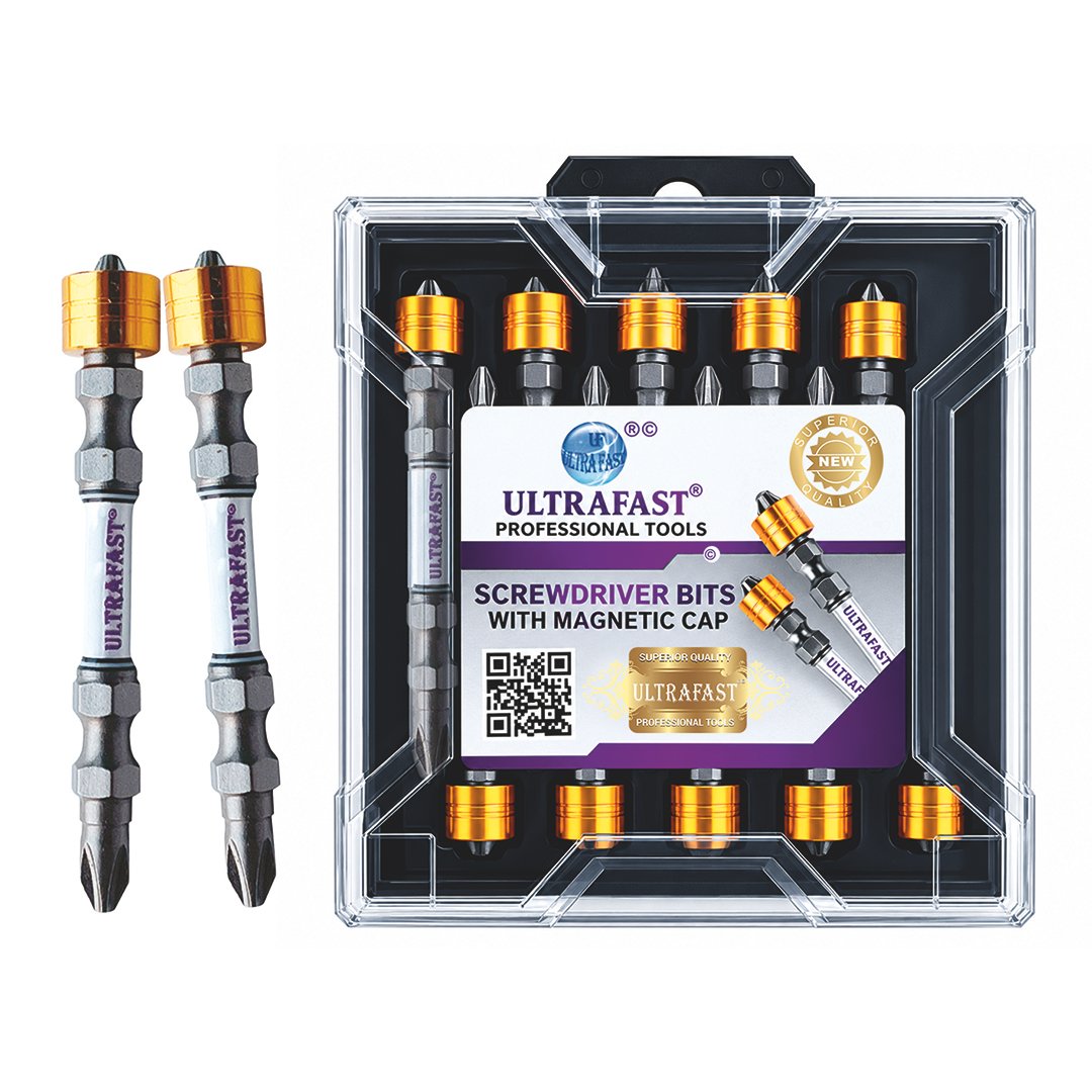 SCREW DRIVER BITS WITH MAGNETIC RING DISCO-2 PLATINUM SERIES (GERMAN TECHNOLOGY)